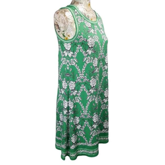 Max Studio Green Floral Sleeveless Sheath Dress - Picture 4 of 8